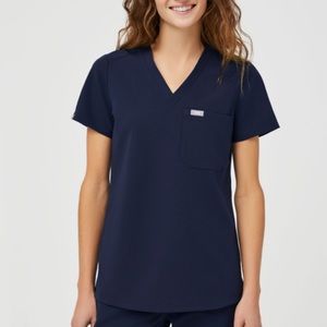 NWT Figs Catarina navy scrub top